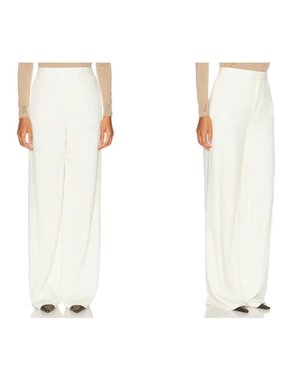 Ralph Lauren Collection Dean Wool Gabardine Pant cream SIZE 6 NWT $1090MSRP